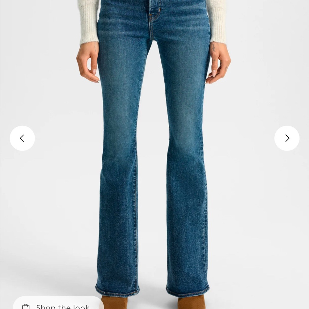 Veronica Beard Blue High Rise Beverly Skinny Flare Jeans